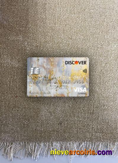 USA Discover bank visa classic card photolook